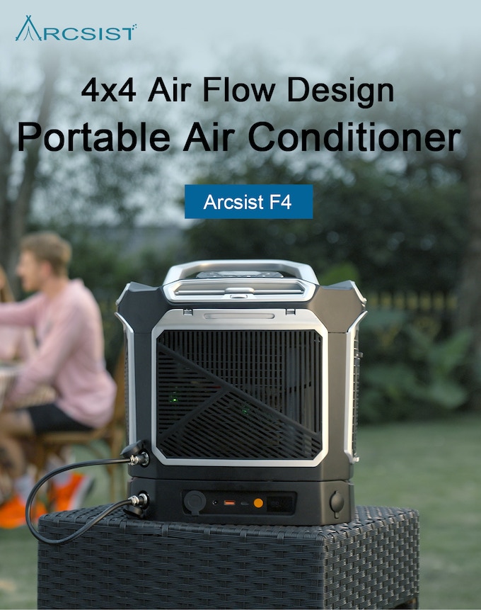 Introducing Arcsist F4: The Pioneer 4x4 AirFlow Portable Air Conditioner