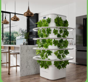 The Future of Home Gardening: Automated Hydroponics Garden Tower with LED Lights