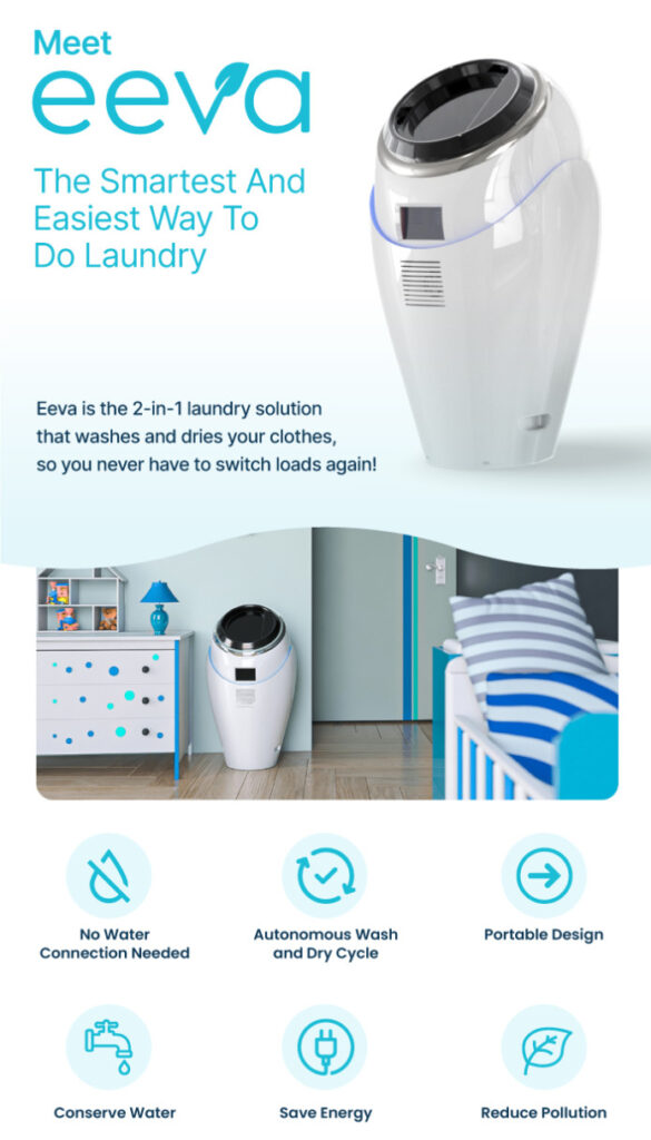 Introducing Eeva: The 2-in-1 Laundry Revolution