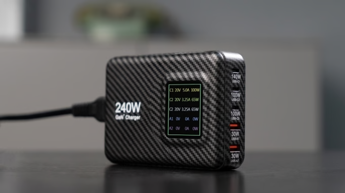 Hsting: The Ultimate 5-in-1 PD240W GaN Display Charger
